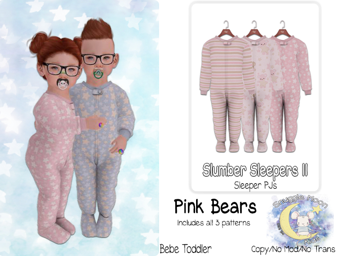 {SMK} Slumber Sleeper II - Pink Bears - [Add Me]