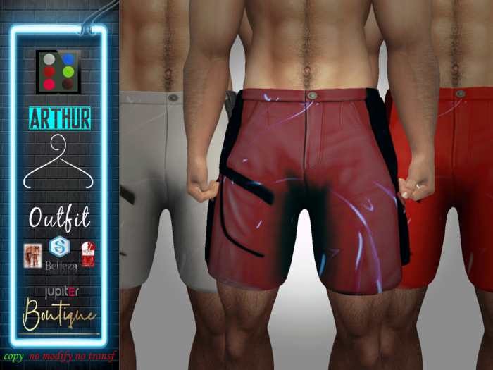 ::JB:: Arthur Shorts With Pockets Fat Pack Latex