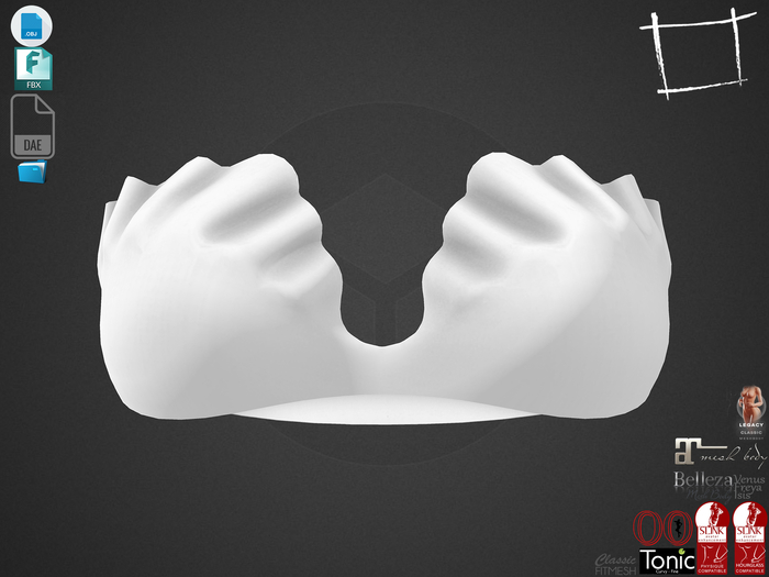 Dae Obj FBX For Women's Shell Bralet Top Slink, Maitreya, Belleza, Tonic, Legacy, Ocacin Standard