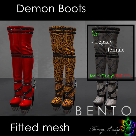 DEMO - Furry Andy - Demon Boots for Legacy