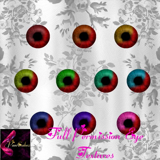 *PCz* Dual Tone Eye Textures- Red