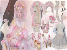 *{( konpeitou )}* sakura-ame *12 curtain bonnet  (pasttel HUD