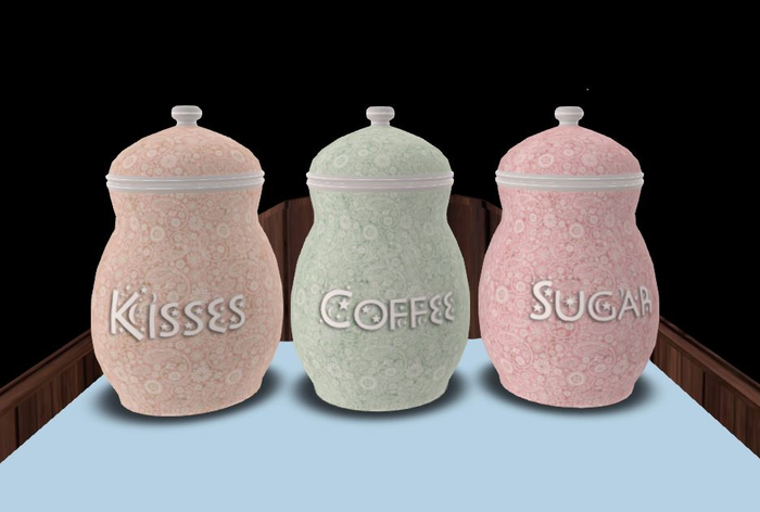 Kisses - Coffee - Sugar Canisters