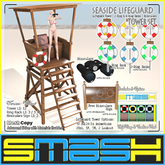 SMASH - Seaside Lifeguard Tower Set (Walnut)