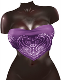 Kaithleen's Bandana Strip Top - Purple