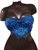 Kaithleen's Bandana Strip Top - Navy