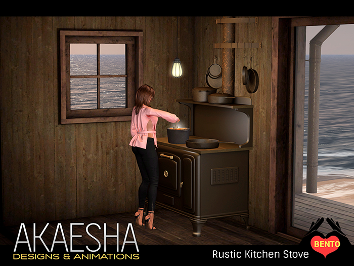 Rustic Kitchen Wood Stove and Oven (Animated, Bento & Experience, PG) 