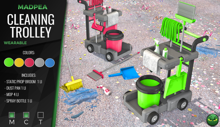 MadPea Cleaning Trolley