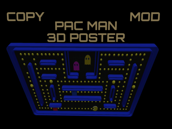 Retro Arcade Maze Wall – Pac-Inspired Neon Game Decor – Glowing Wall Art – Gamer Display – Copy/Mod