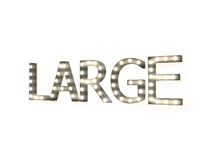 [Px] "LARGE" Illuminated Light Bulbs Sign