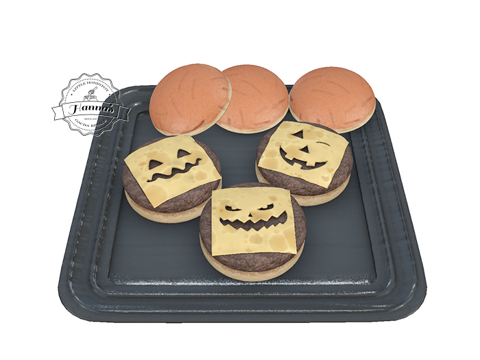 Second Life Marketplace MadPea Spookalicious Treats Jacko'Lantern Burgers