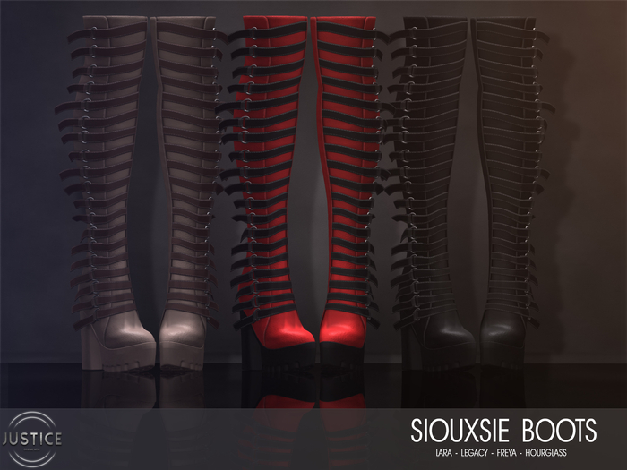 [JUSTICE] SIOUXSIE BOOTS - FATPACK