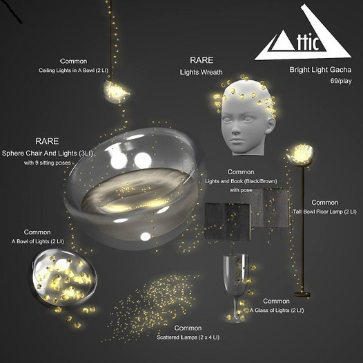 -ATTIC- Sphere Chair And Lights RARE