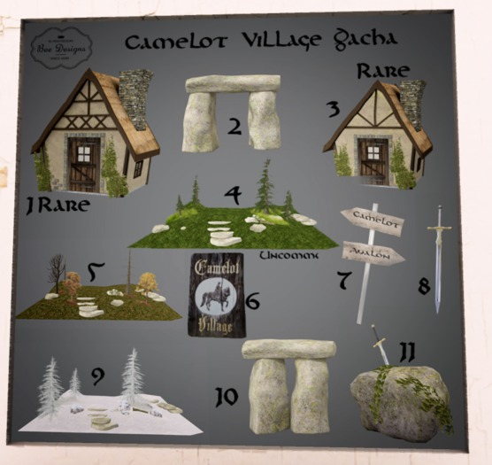 Bee Designs Camelot Village Gacha 2