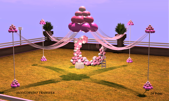 Baby Shower Pink Balloon Post