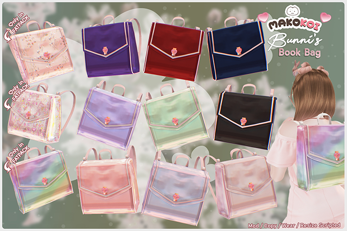 MAKOKOI .  Bunni's Book Bag . FAT PACK