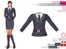 Dae, Obj, FBX, And Texture Files Historical Army Officer Uniform Jacket - Slink, Maitreya, Belleza, Ocacin, Classic