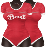 Kaithleen's Strip Leotard - Red