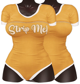 Kaithleen's Strip Leotard - Mustard