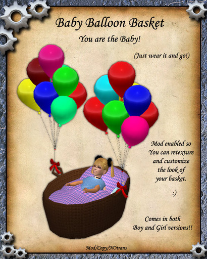 Baby Balloon Basket