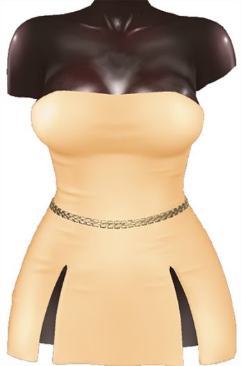 Kaithleen's Posh Strip Dress - Yellow
