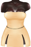 Kaithleen's Posh Strip Dress - Yellow