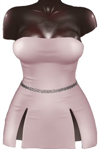 Kaithleen's Posh Strip Dress - Poudre