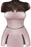 Kaithleen's Posh Strip Dress - Poudre