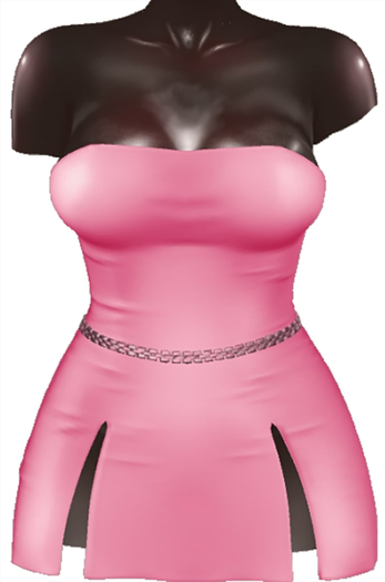 Kaithleen's Posh Strip Dress - Pink