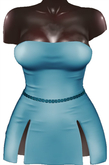 Kaithleen's Posh Strip Dress - Mint