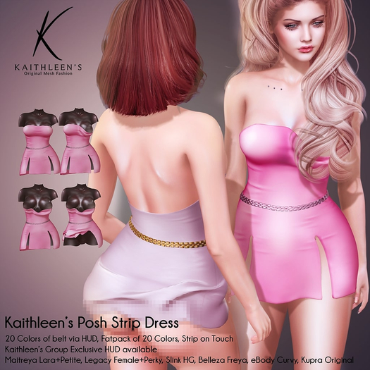 Kaithleen's Posh Strip Dress - Fatpack