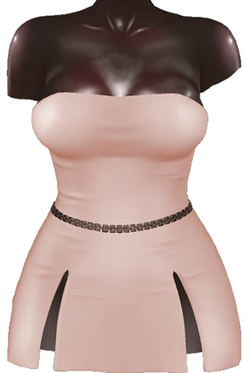 Kaithleen's Posh Strip Dress - Cappuccino