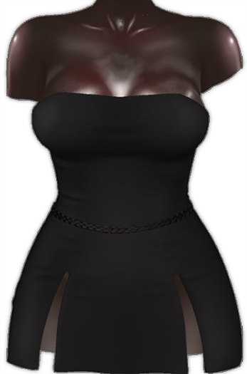 Kaithleen's Posh Strip Dress - Black