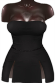 Kaithleen's Posh Strip Dress - Black