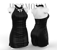 Work Office Dress Black White