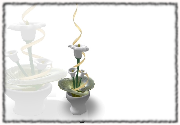 White Flowers Composition- floor set