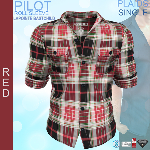 Shirt Pilot Plaid Red