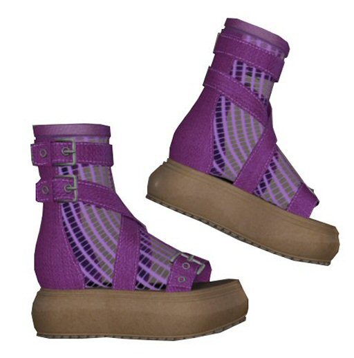 ExtrAZ - Old Pink  Fishnet Sandal