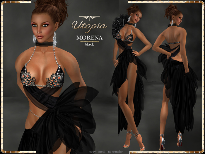 Utopia MORENA black - Appliers Included!