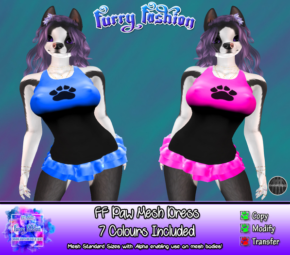 ~FF~ Paw Mesh Dress
