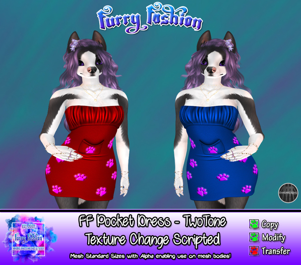 ~FF~ Pocket Dress TwoTone