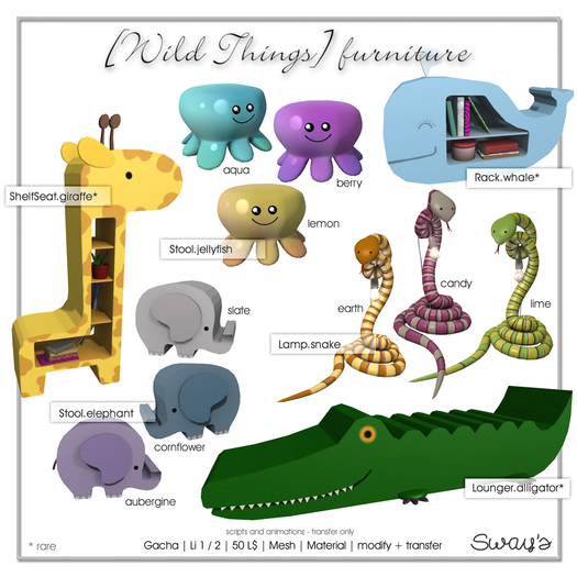 Sway's [Wild Things] Rack . whale /Box RARE
