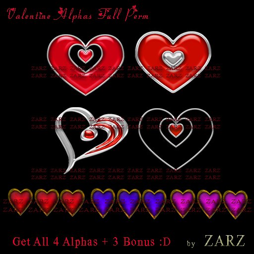 Valentines Alphas 4+3 Bonus Pack