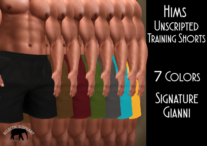 *EE* Hims Unscripted Training Shorts Signature Gianni