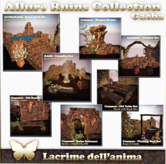 (BOX) Allure Ruins - Old Table Set