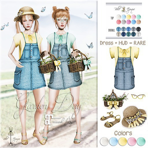 Belle Epoque { Garden Day } Glasses Blue (Box)
