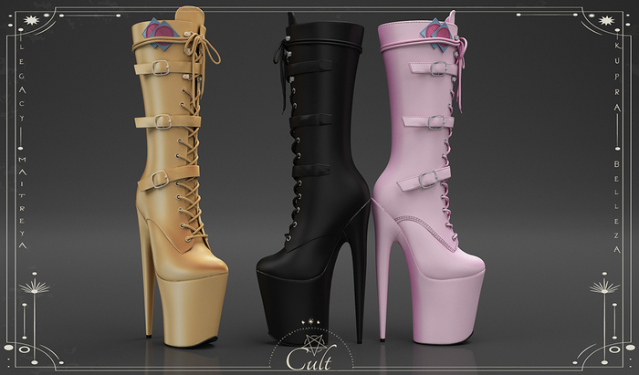 : CULT : Phoebe Mid-Calf Boots DEMO