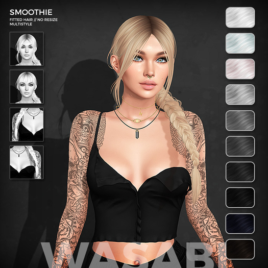 Wasabi // Smoothie Hair - B&W