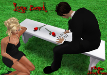 Love Carved Bench with 2 Animations (2 versions inside)