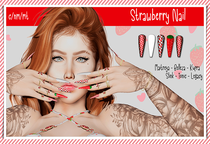 {D.F} Strawberry Nail